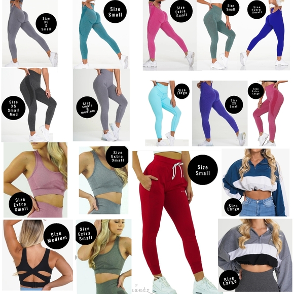 NVGTN Signature Leggings Powder Blue NEW - Picture 3 of 11